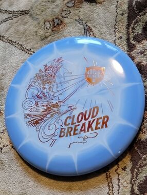 Discmania Cloud Breaker Foil April Fools Link Putter Swirly Blue Disc 176 grams